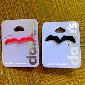Claire’s Mustache Earrings